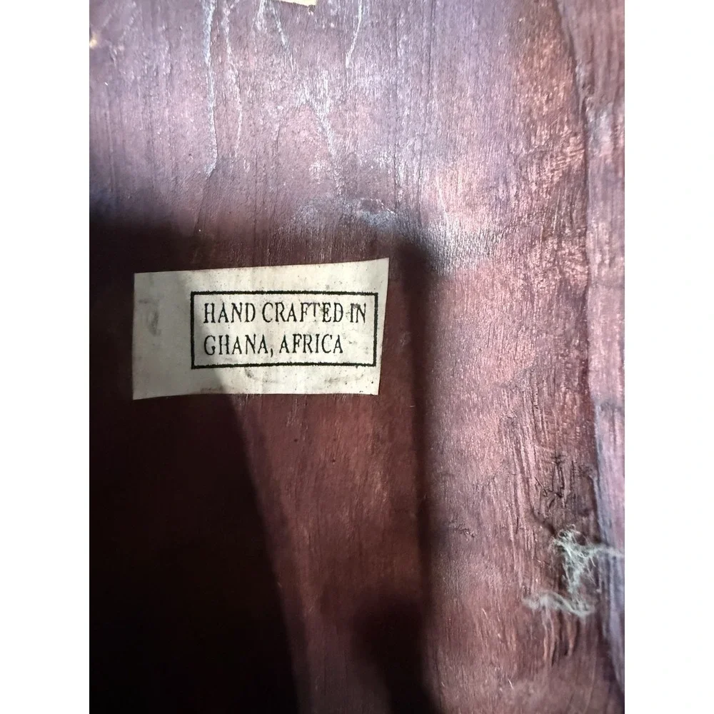 Hand Crafted Ghana African Wooden Wall Mask, Ownership History Not Available